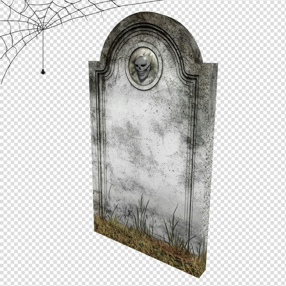 Túmulo De Cemitério Para Halloween Isolado Em Um Fundo Transparente