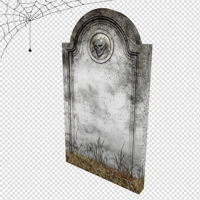 Túmulo De Cemitério Para Halloween Isolado Em Um Fundo Transparente