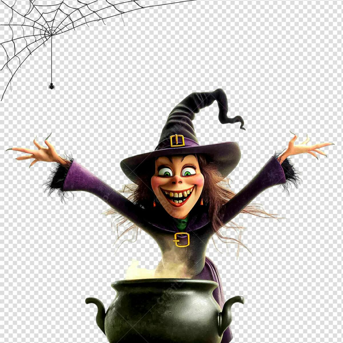 Flyer Bruxa Halloween PSD Editável