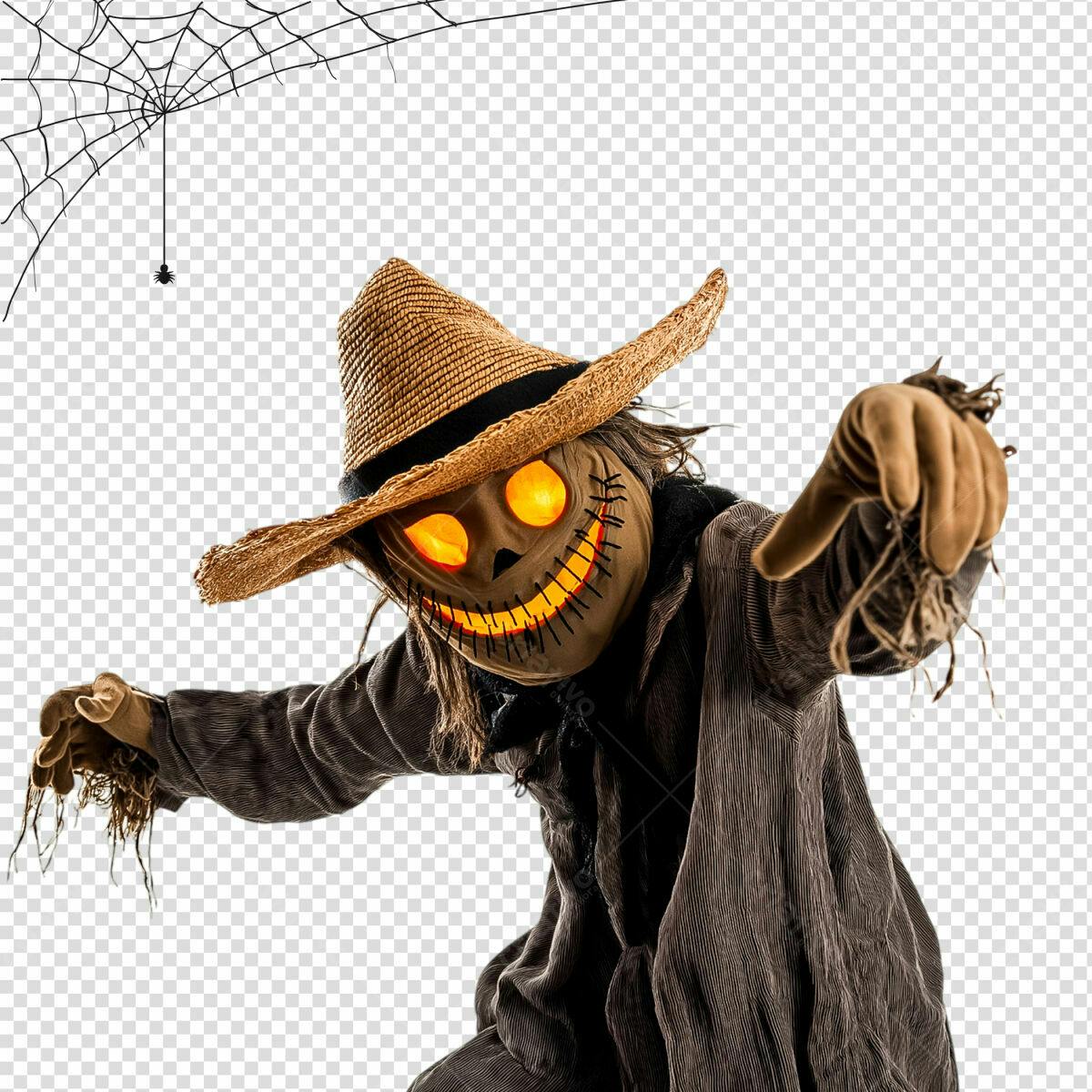 PSD Espantalho Halloween Iluminado