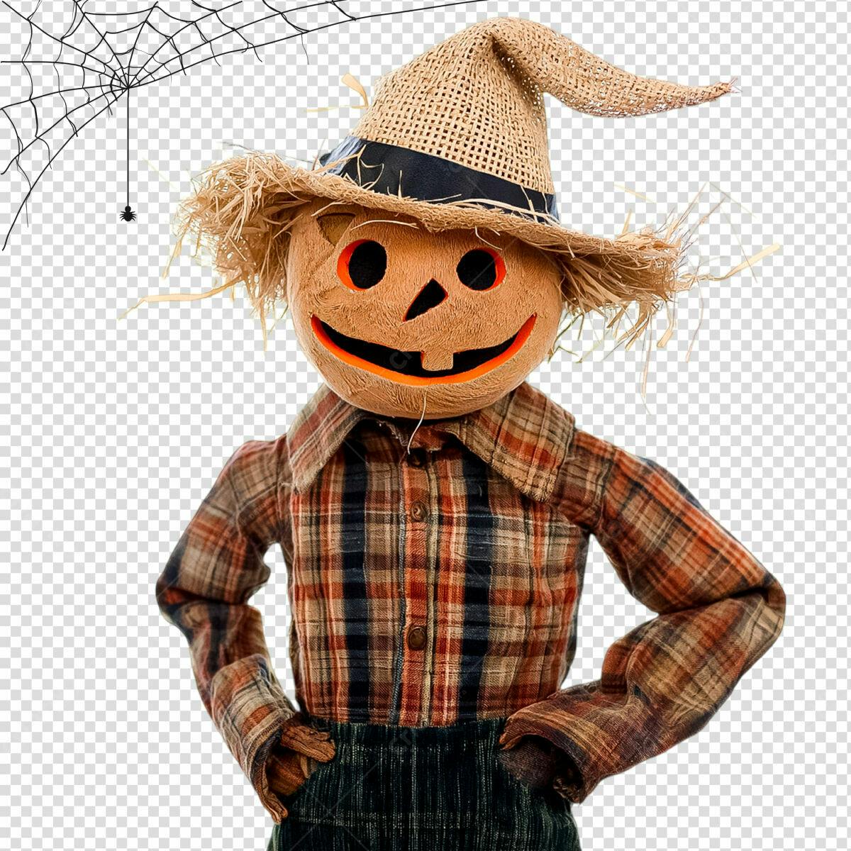 PSD Espantalho Abóbora Halloween Editável