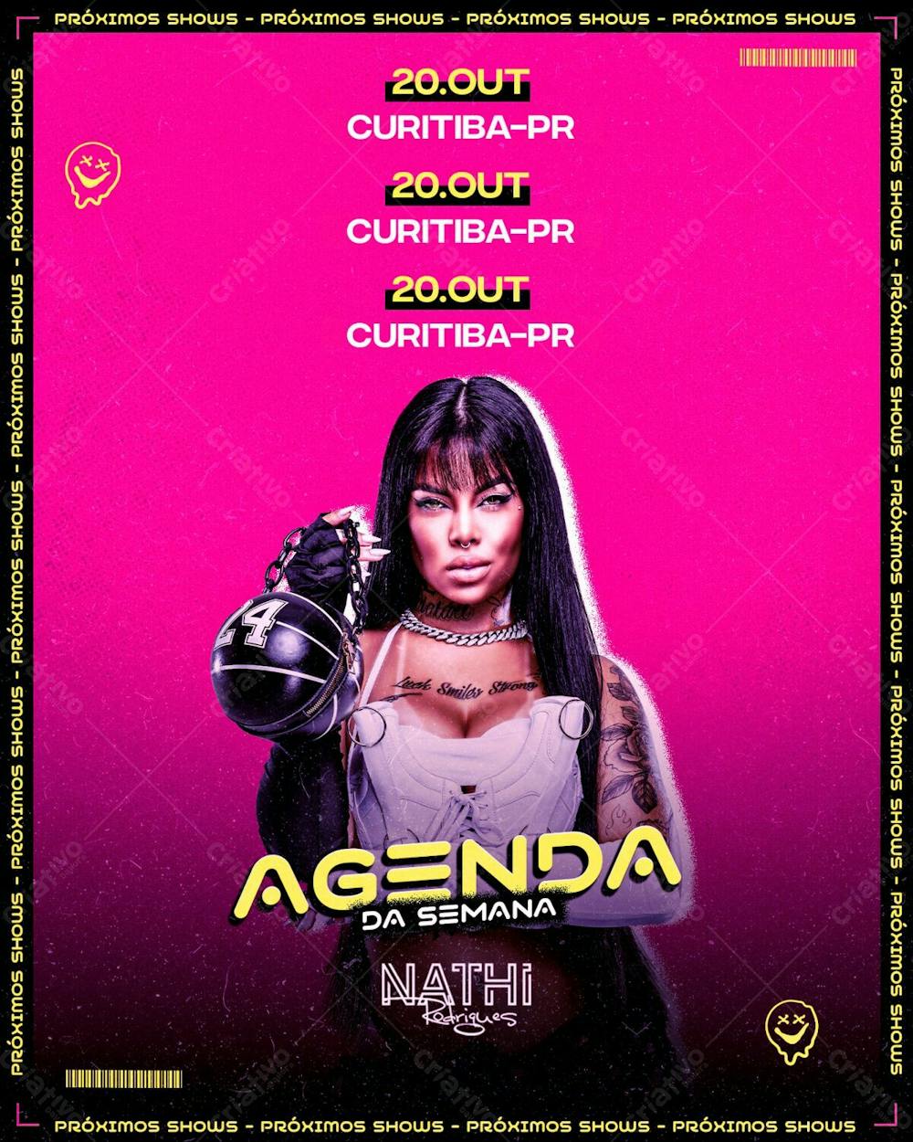 Flyer Artista Agenda Dj Nathi