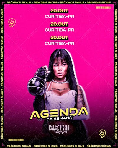 Flyer Artista Agenda Dj Nathi