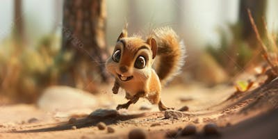 Animais 3D, Estilo Pixar Da Disney