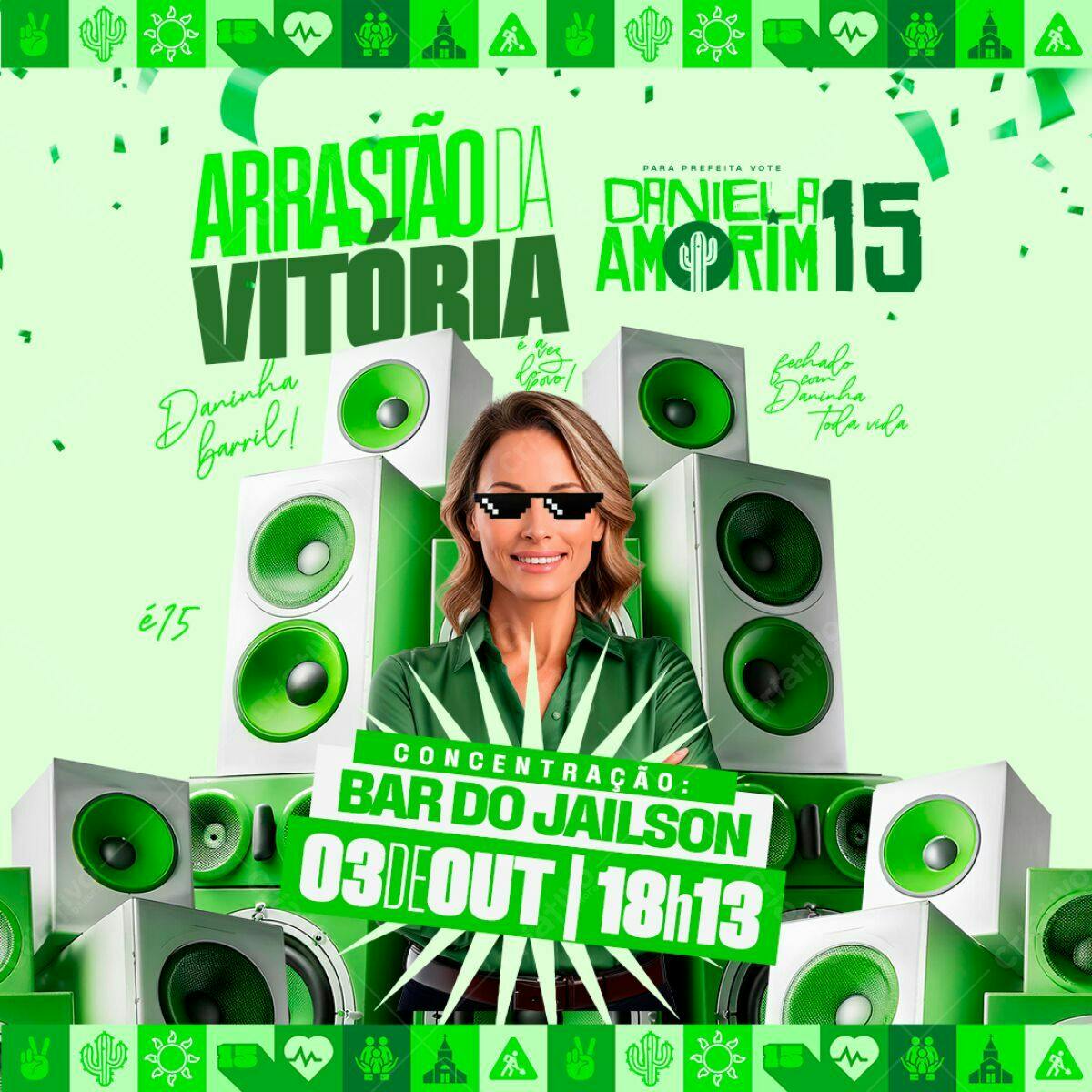 Flyer Arrastão da Vitória PSD Editável
