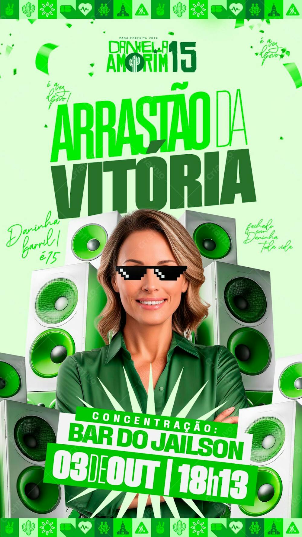 Flyer Politico Arrastão Da Vitória Prefeito Vereador Deputado Stories Psd Editável 03