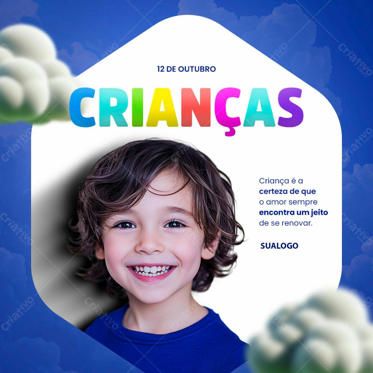 Flyer Dia das Crianças PSD Editável