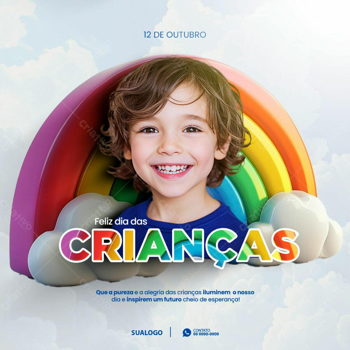 Flyer Dia das Crianças PSD Editável