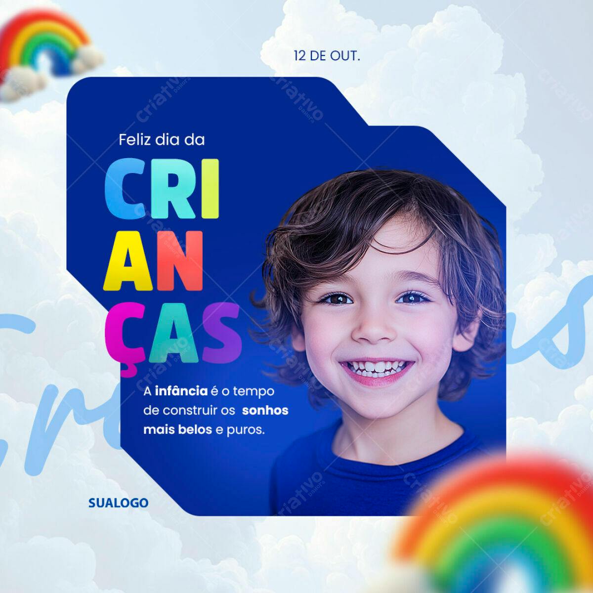 Postagem Dia das Crianças PSD Editável
