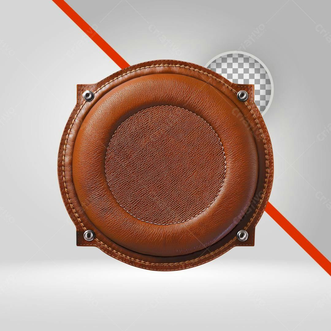 Icone de couro marrom PNG com fundo transparente
