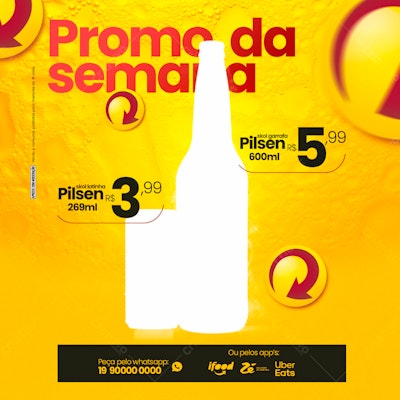 Flyer Promoção Skol Pilsen PSD Editável