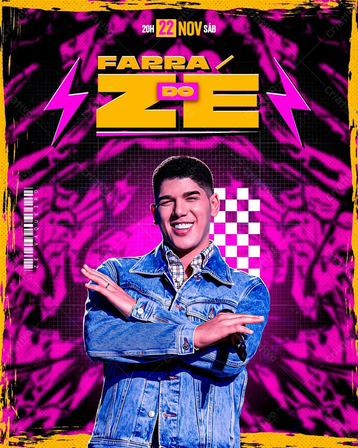 Flyer Farra do Zé PSD Editável