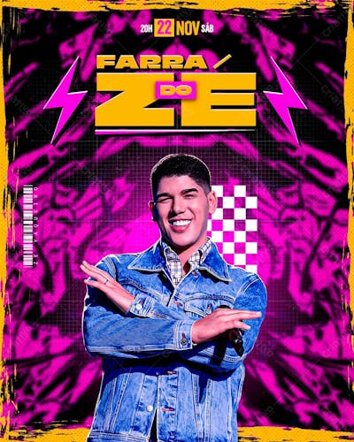 Flyer Artista Farra Do Ze