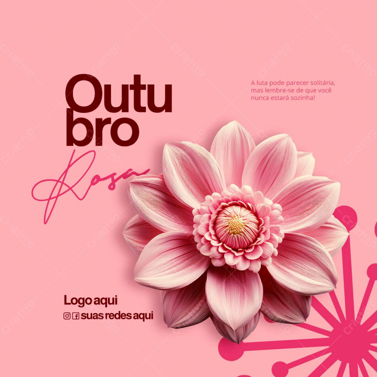 Postagem Outubro Rosa PSD Editável