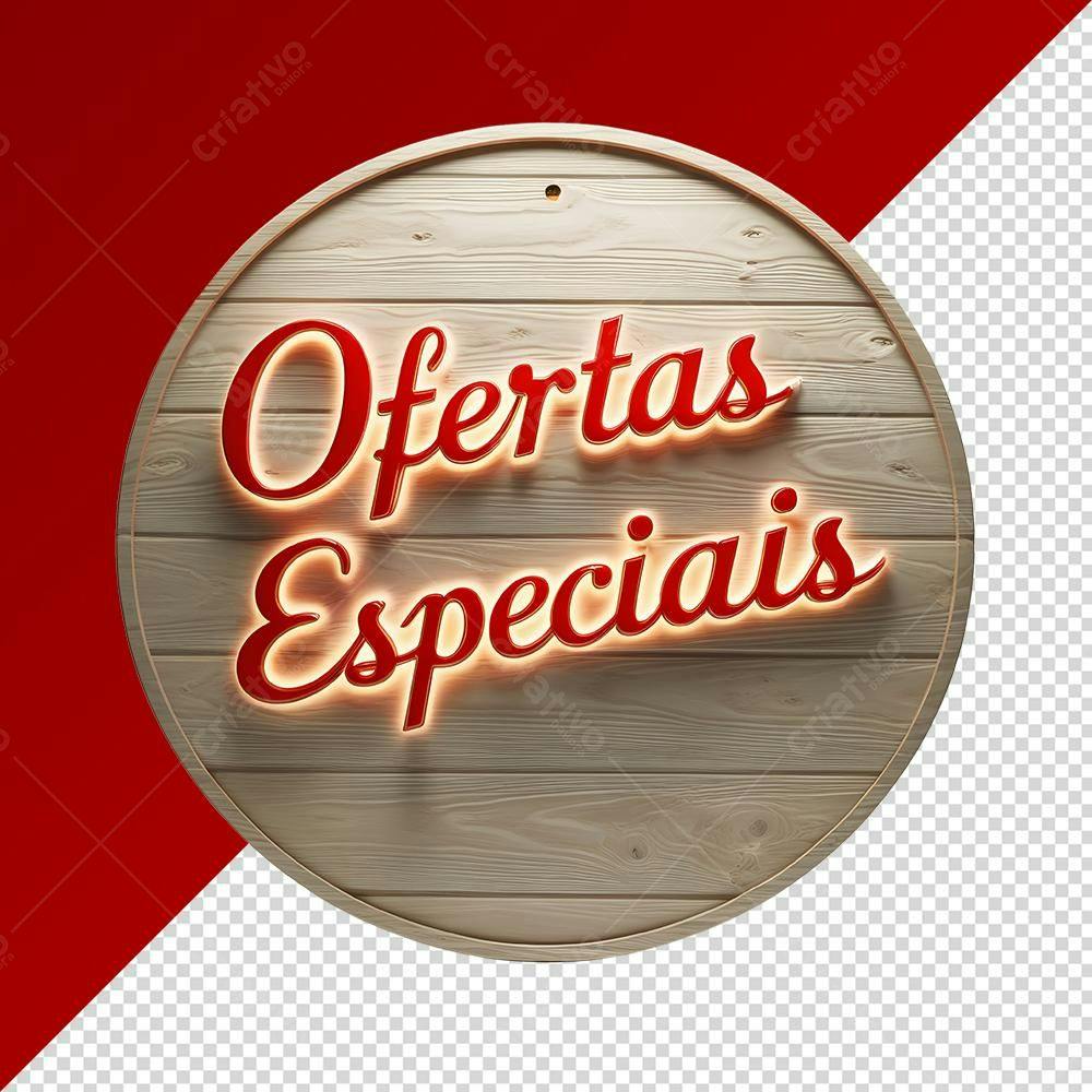 Selo Ofertas Especiais PNG com fundo transparente