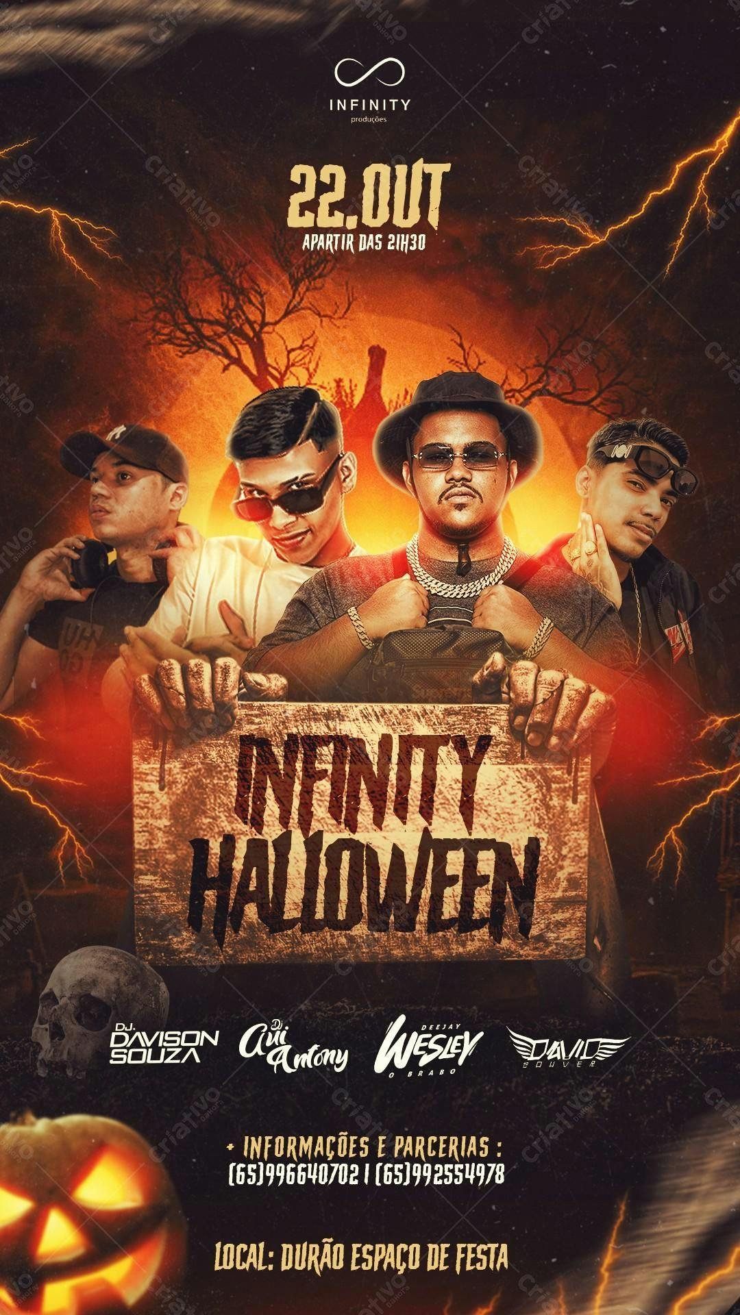 Flyer Festa Halloween PSD Editável