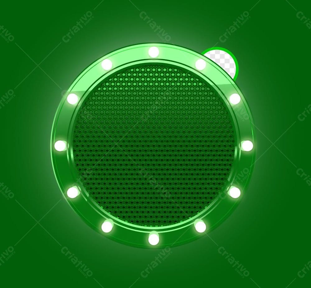 Circulo Redondo Com Luz Verde