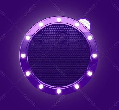 Circulo Redondo Com Luz Roxo