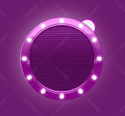 Circulo Redondo Com Luz Rosa