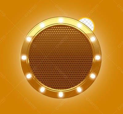 Circulo Redondo Com Luz Amarelo
