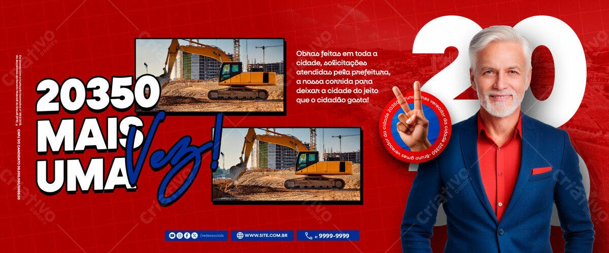 Banner Eleitoral 20350 PSD Editável