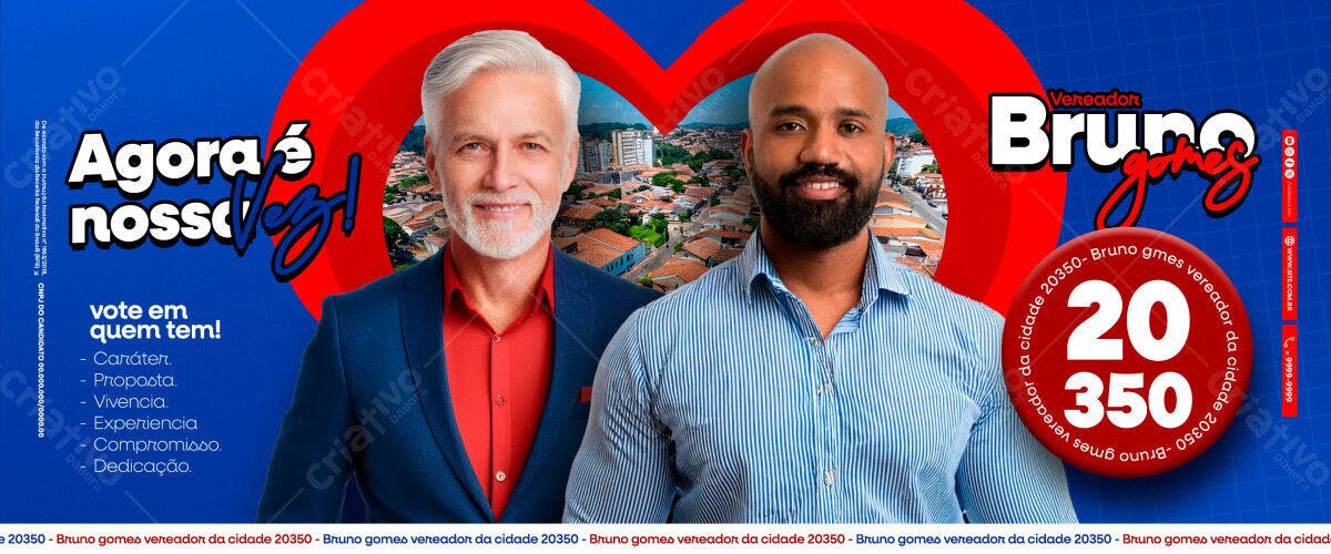 PSD para Campanha Política Eleitoral PSD Editável