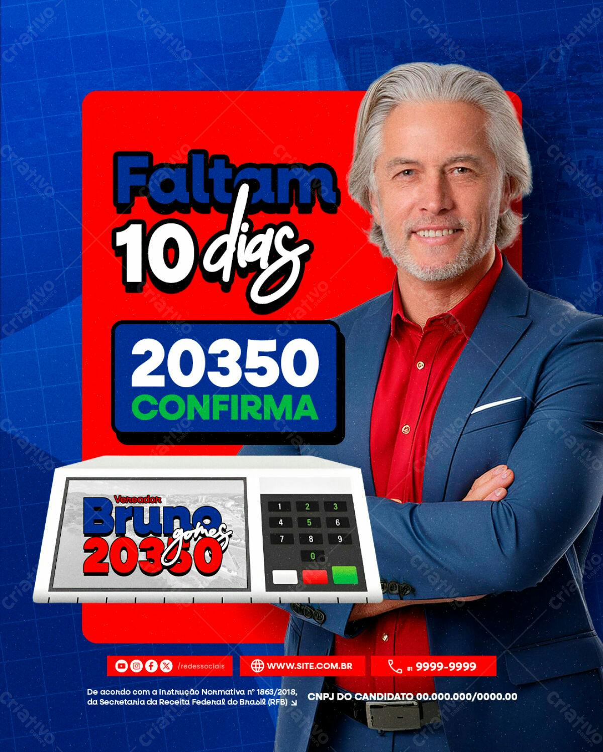 Flyer Eleições 20350 PSD Editável