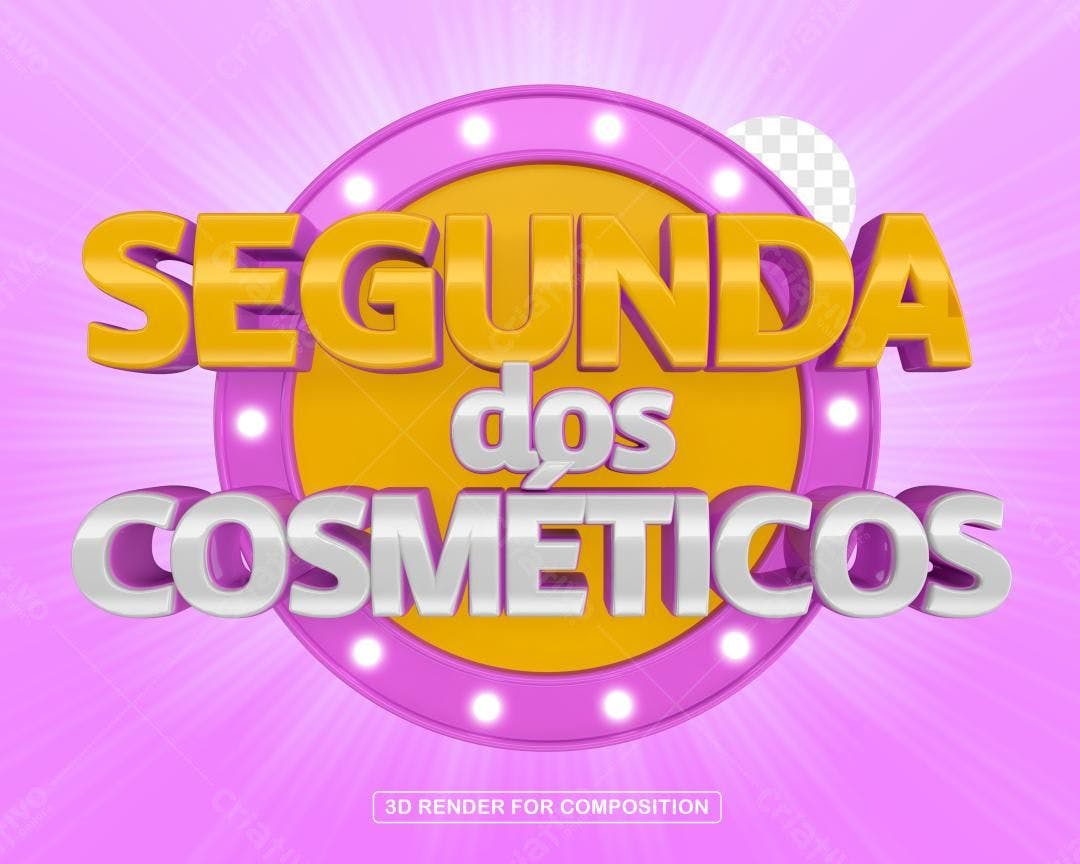 Selo 3D promocional amarelo e prata metálico