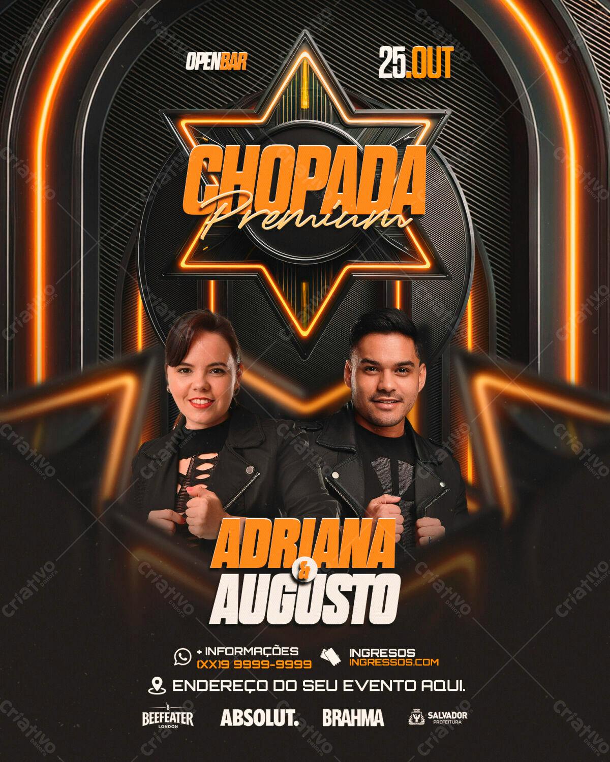 Flyer Choppada Premium PSD Editável