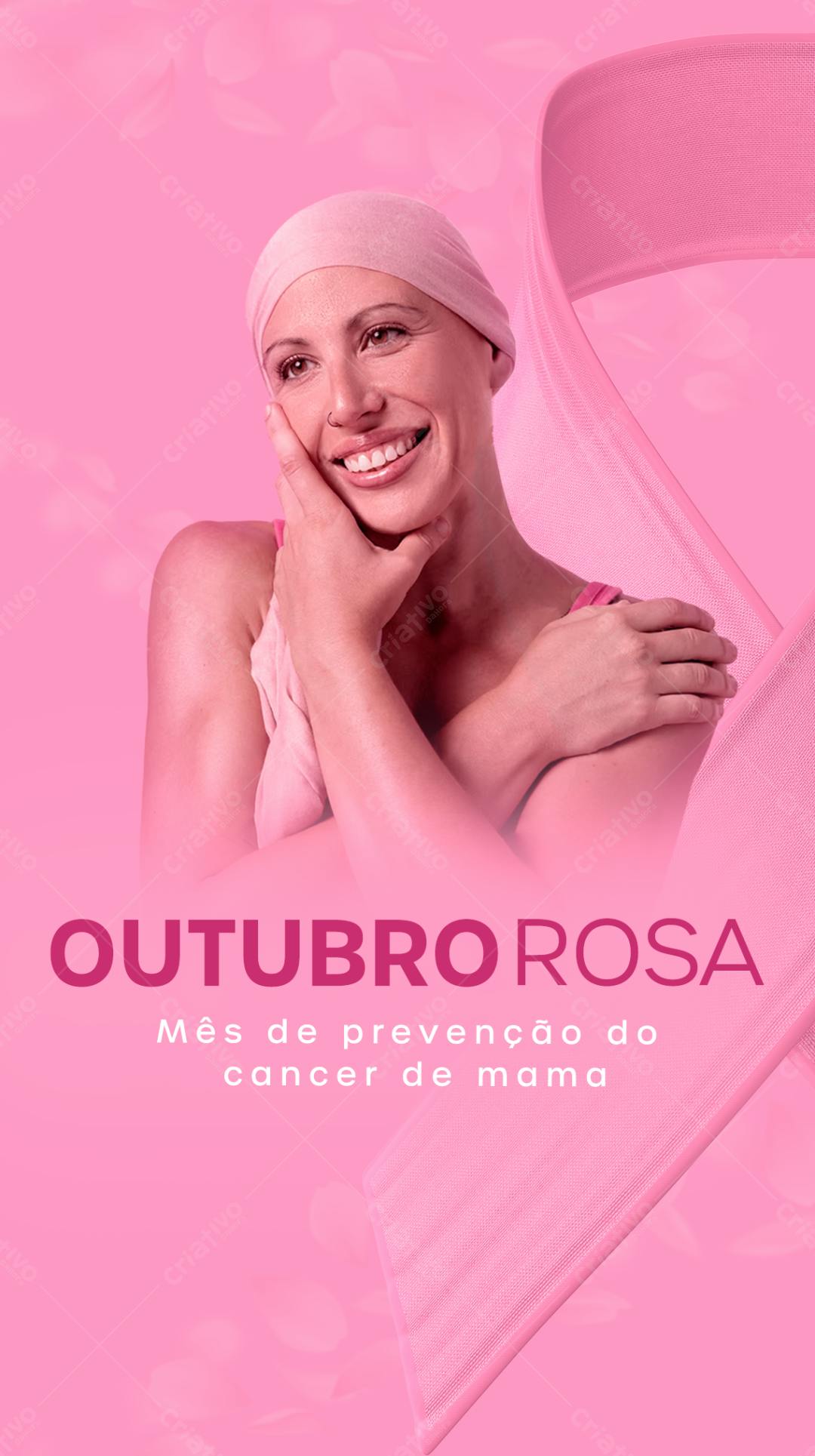 Flyer Outubro Rosa PSD Editável