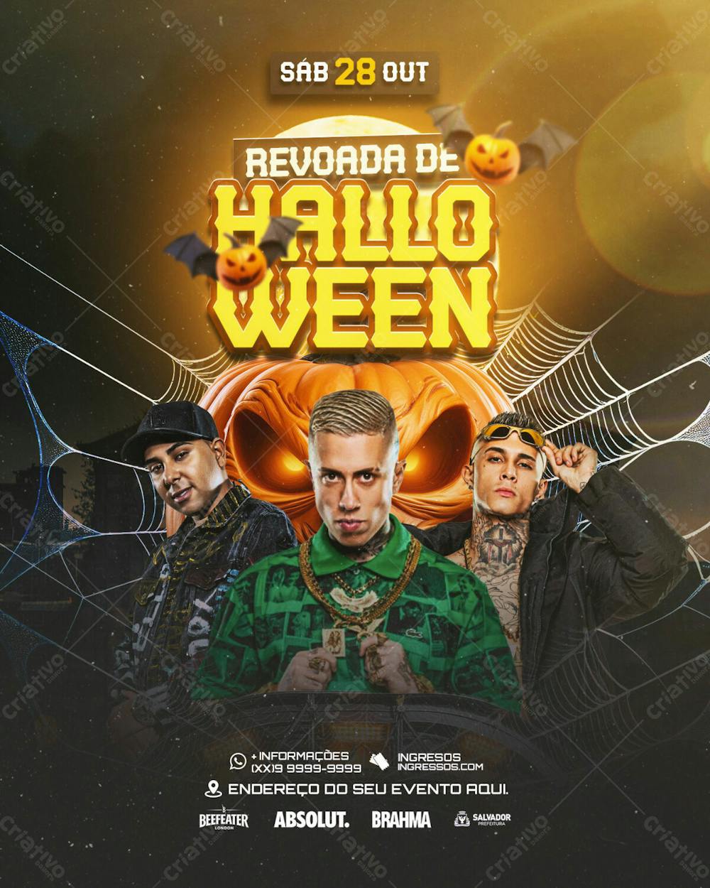 Flyer Evento Revoada De Halloween Feed