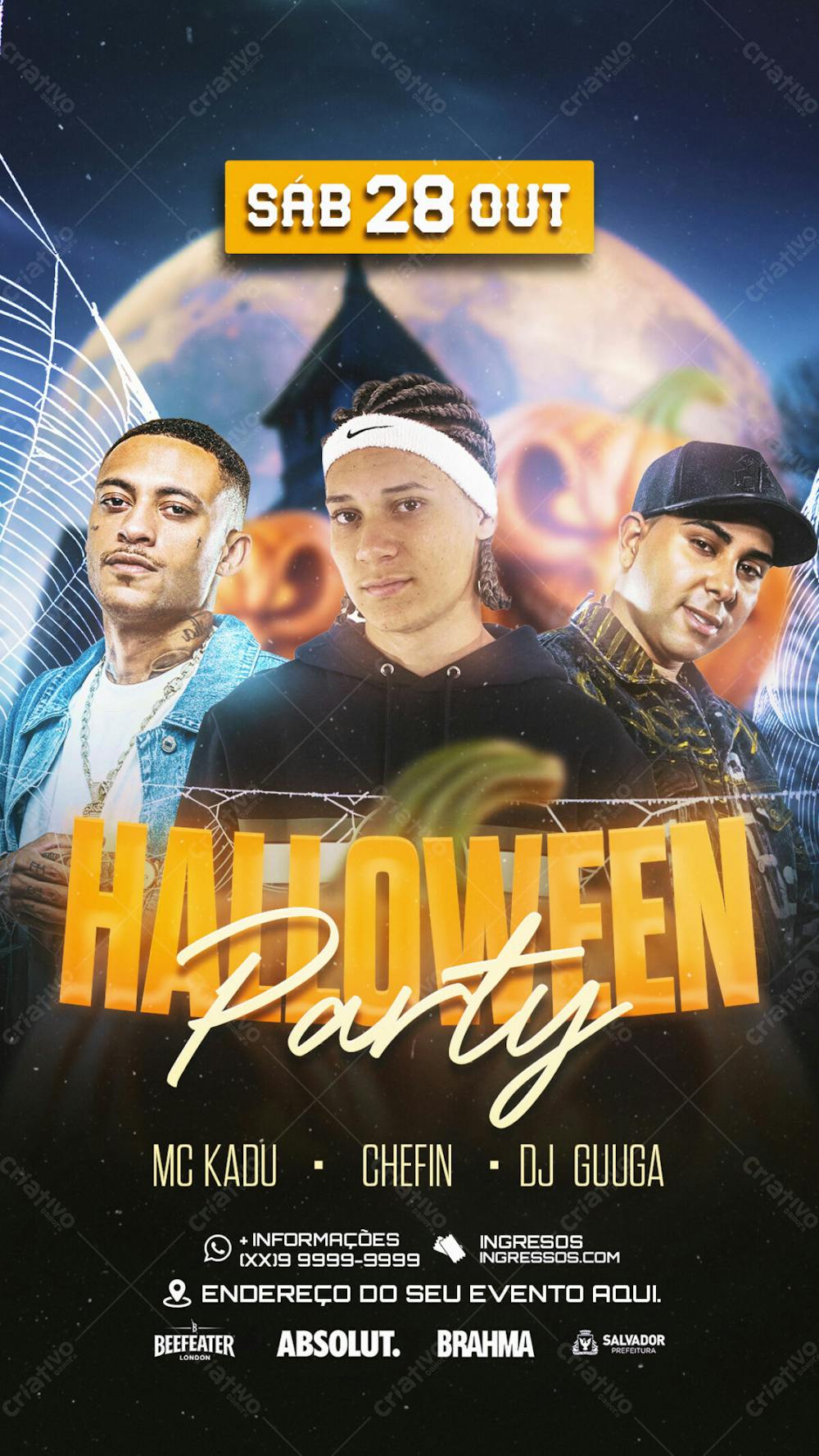 Flyer Evento Halloween Party Story