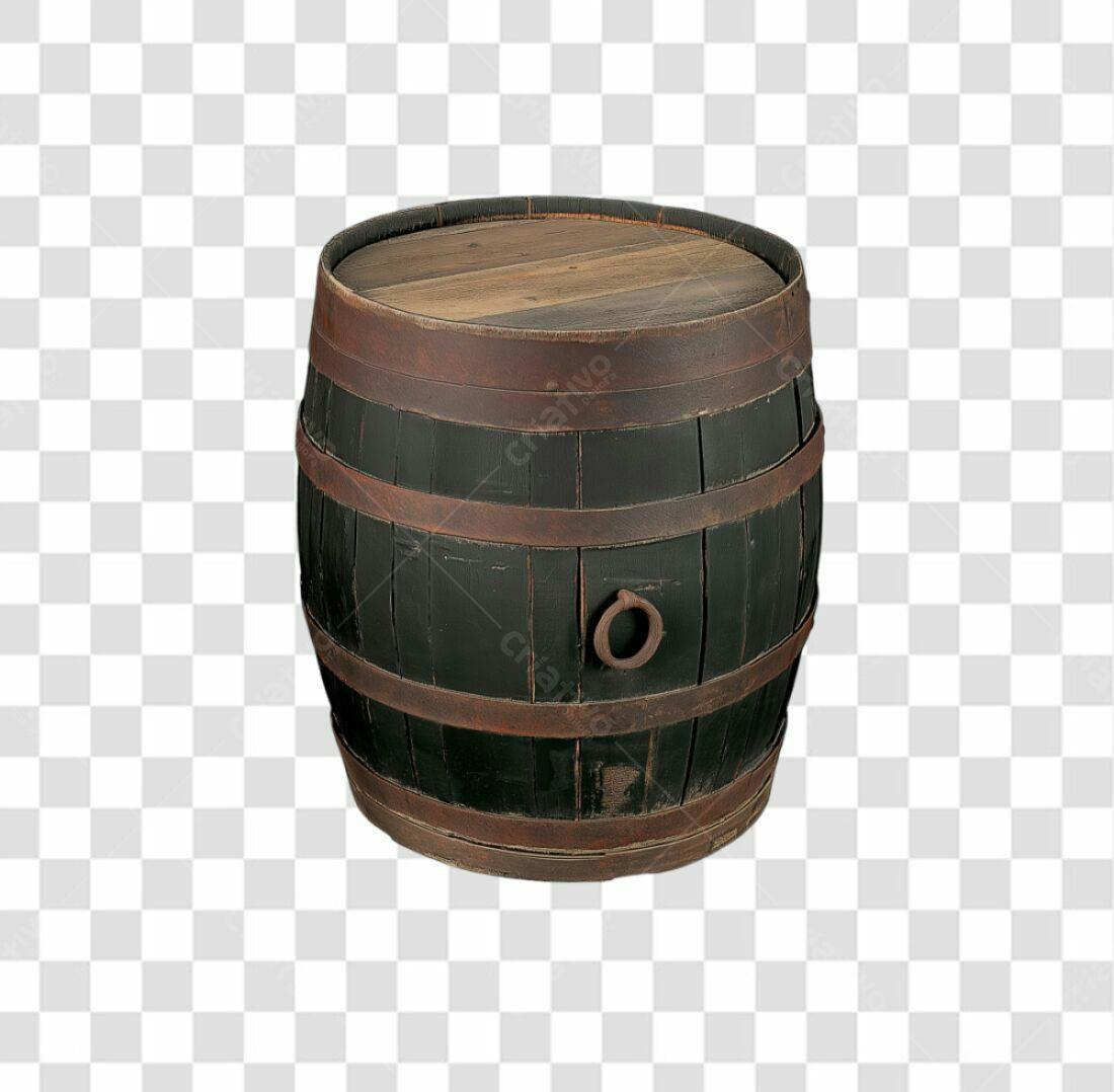 Icone Barril Madeira PNG com fundo transparente