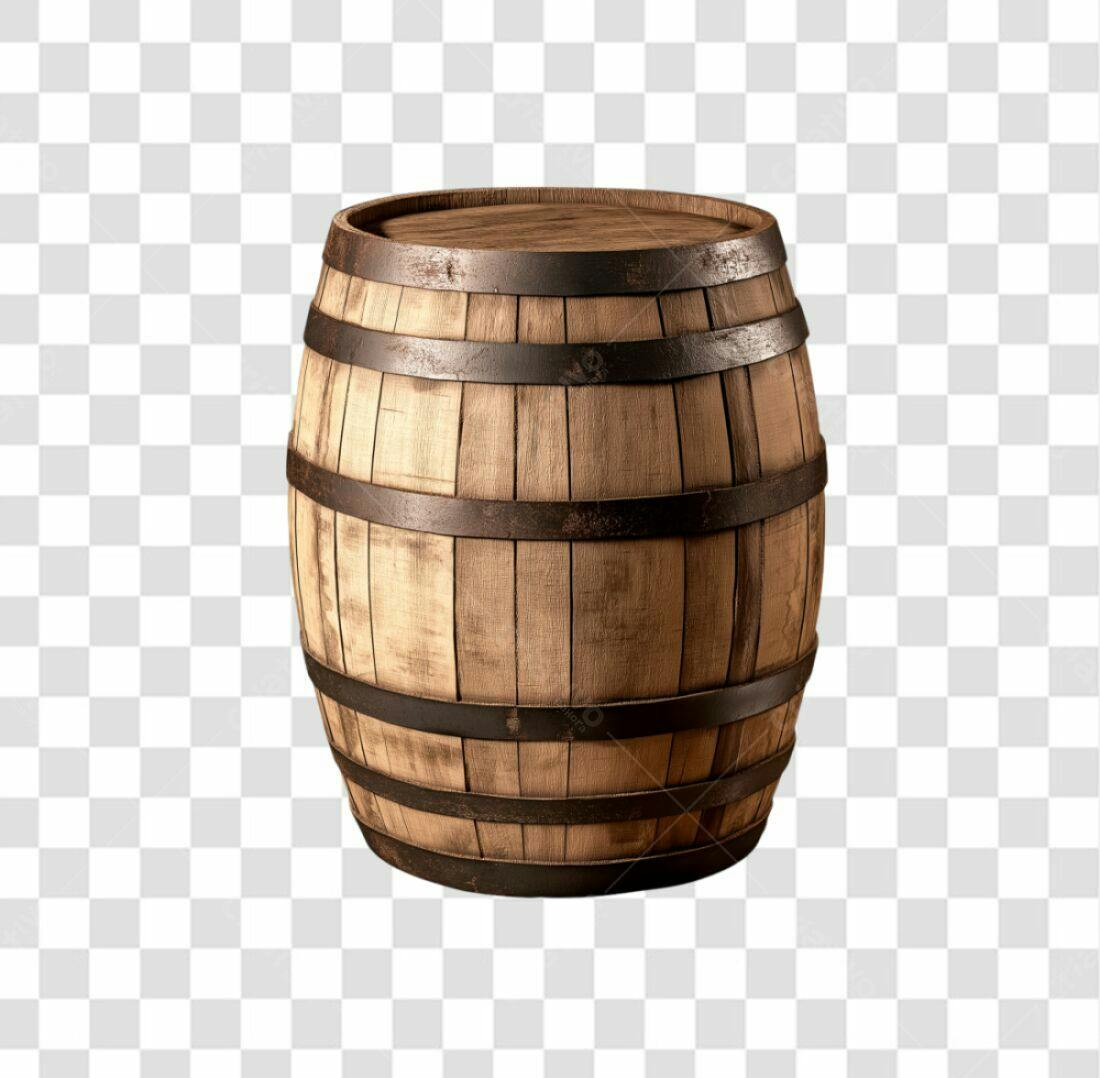 Icone Barril Madeira PNG com fundo transparente