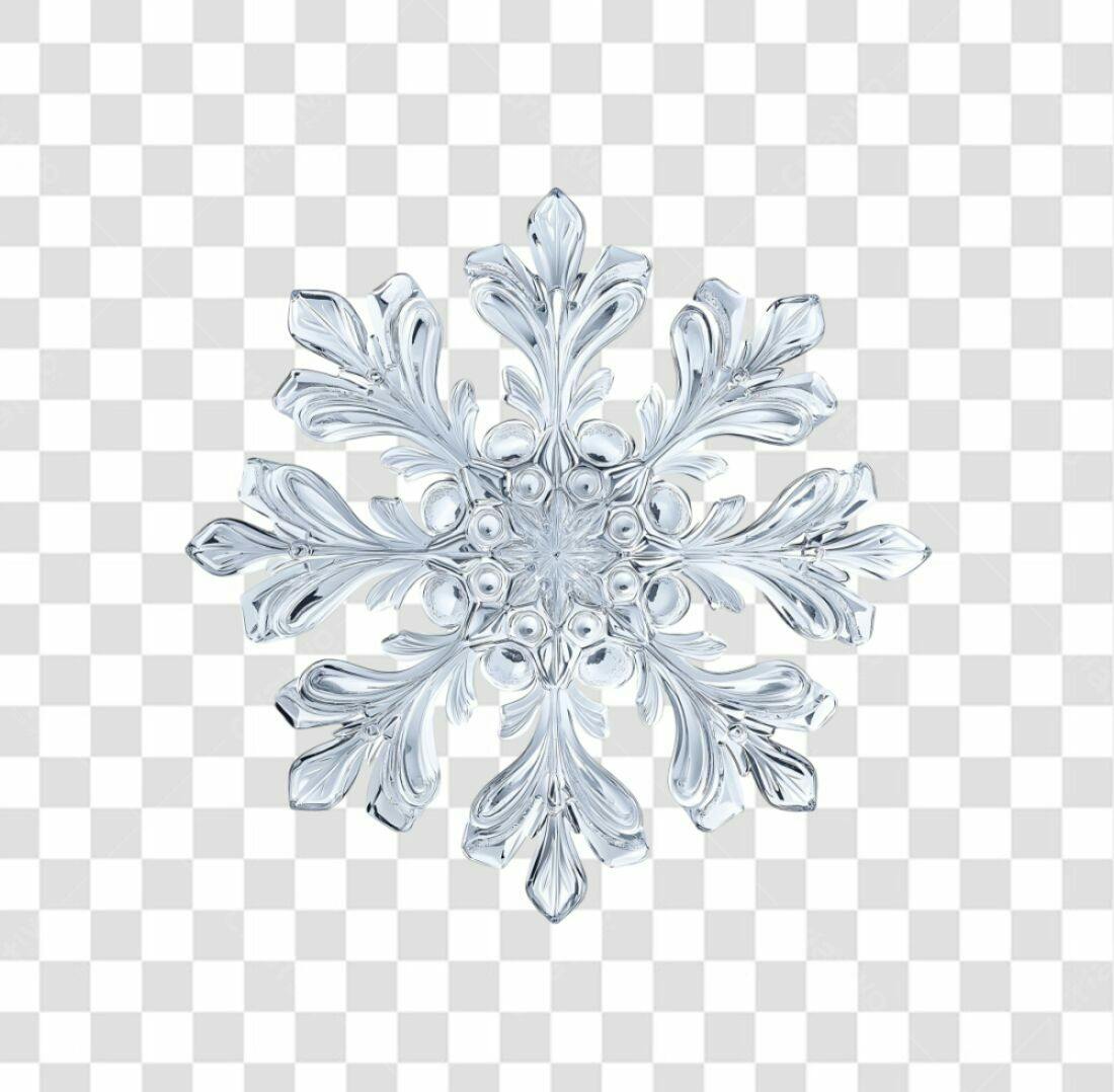 Icone Natalino Floco de Neve PNG com fundo transparente
