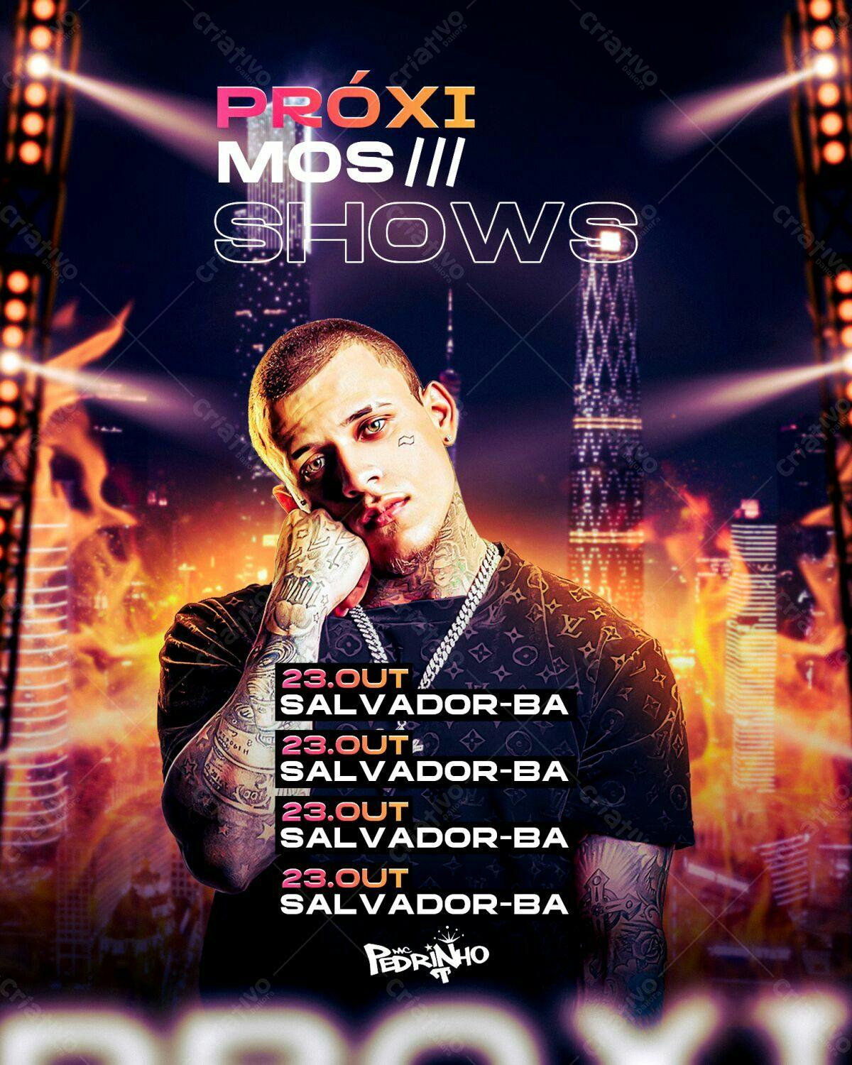 Flyer Show MC Pedrinho PSD Editável