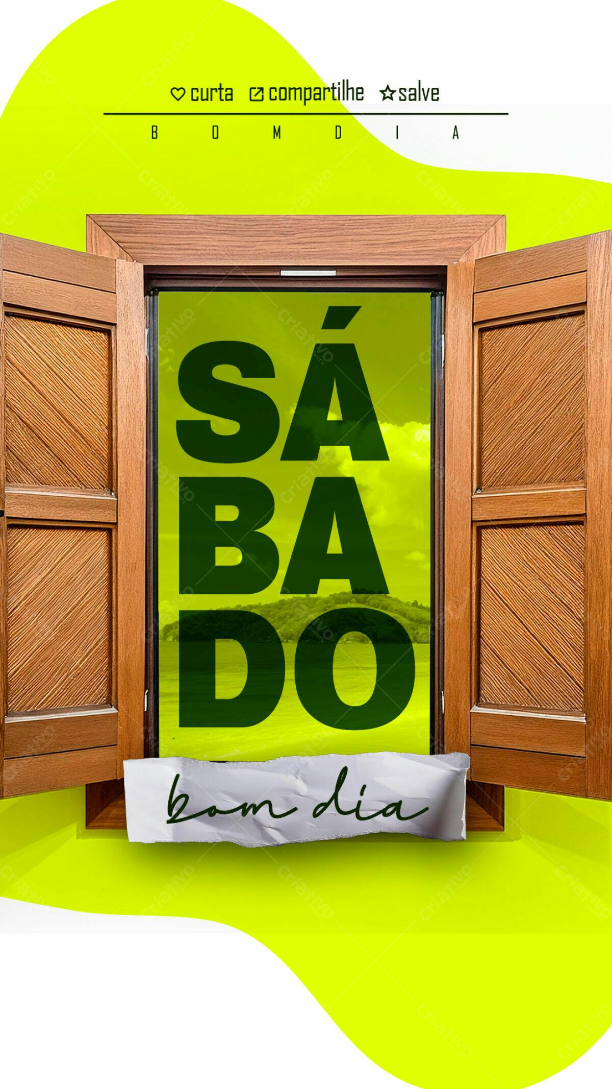 Flyer para Sábado PSD Editável