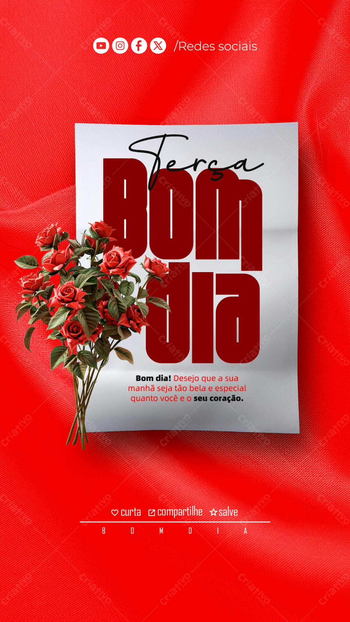 Postagem Boas Vindas Instagram PSD Editável