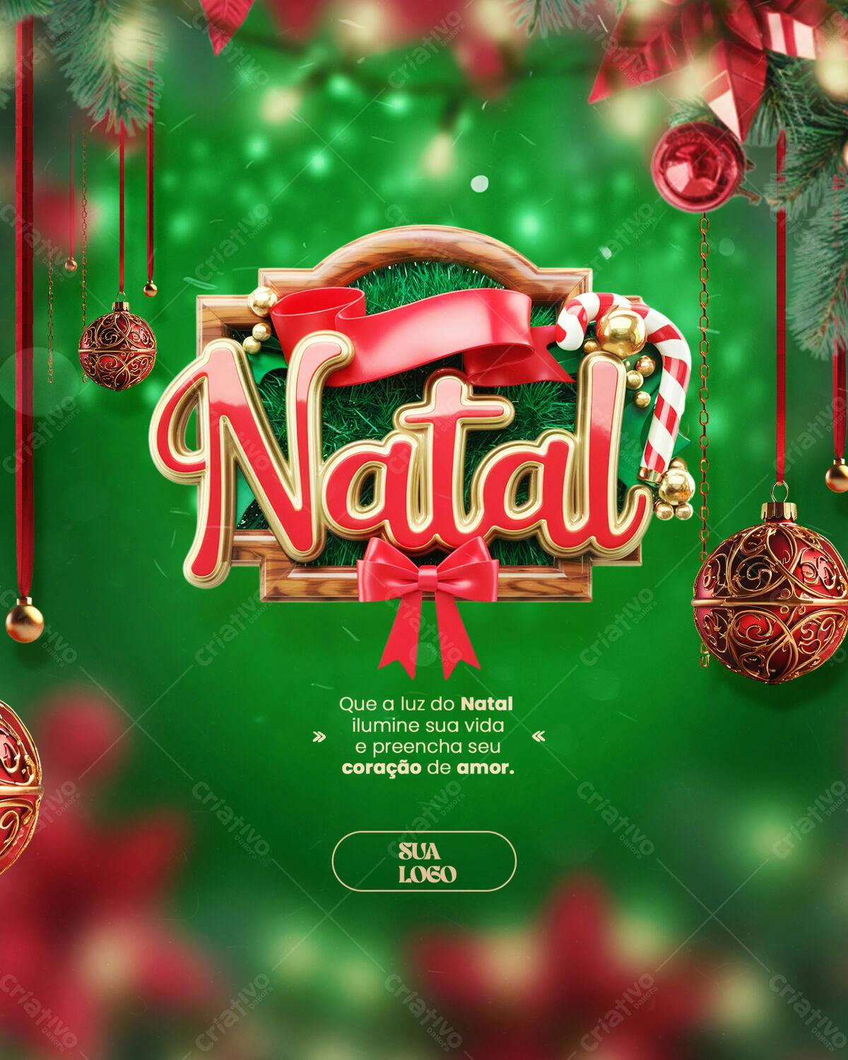 Flyer de Natal PSD Editável