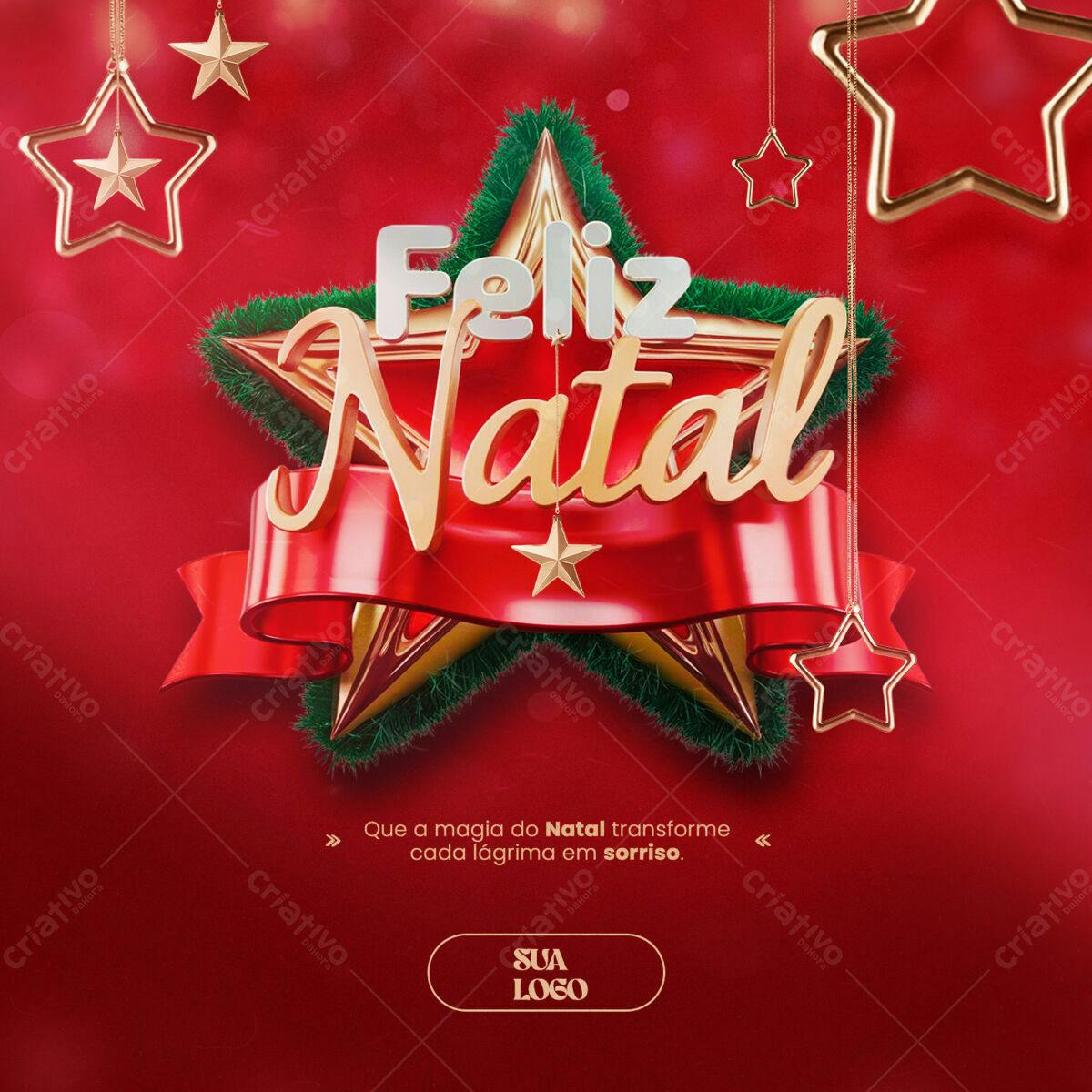 Flyer Feliz Natal PSD Editável