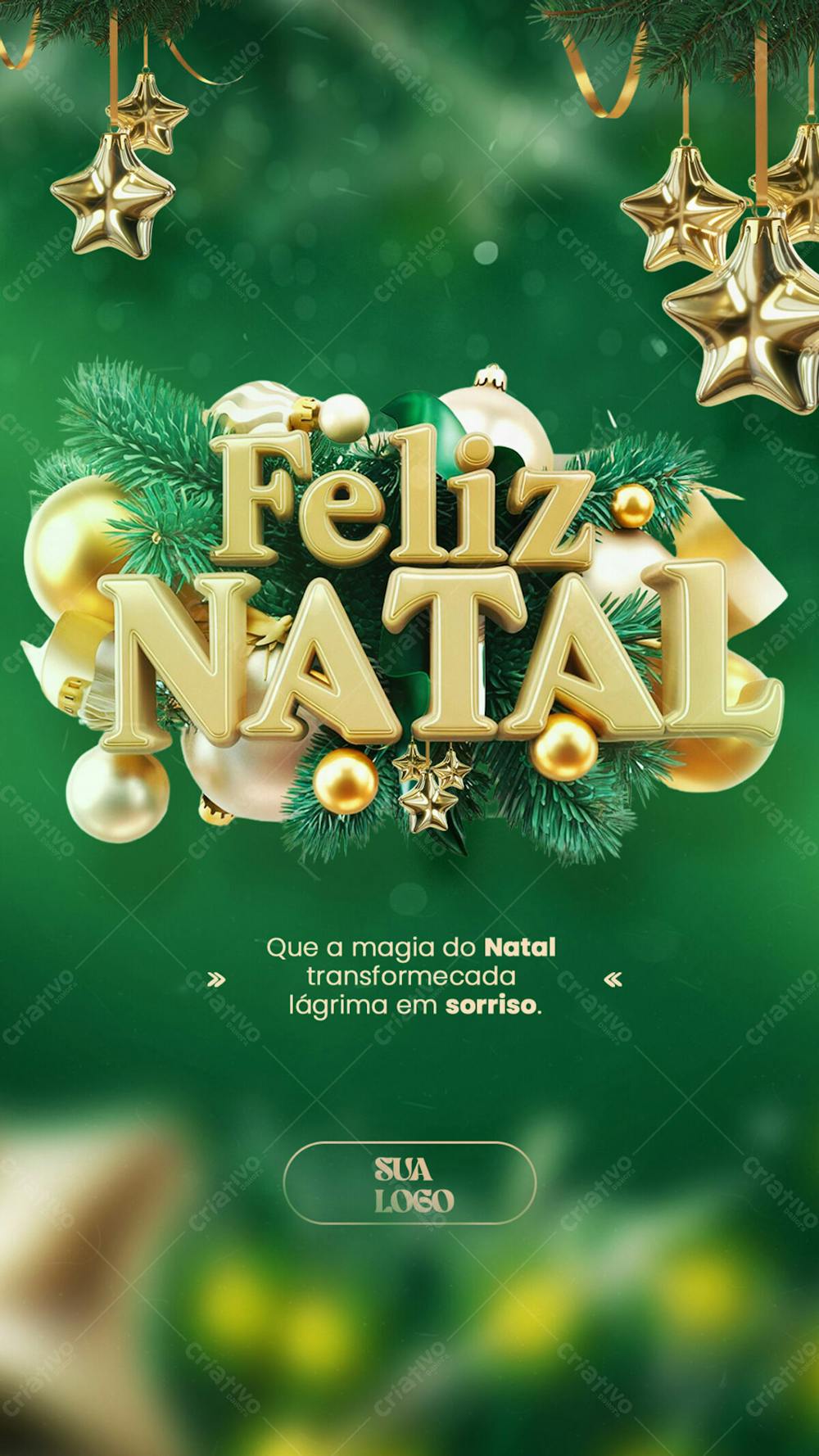 Feliz Natal 25 De Dezembro Social Media Psd Editável