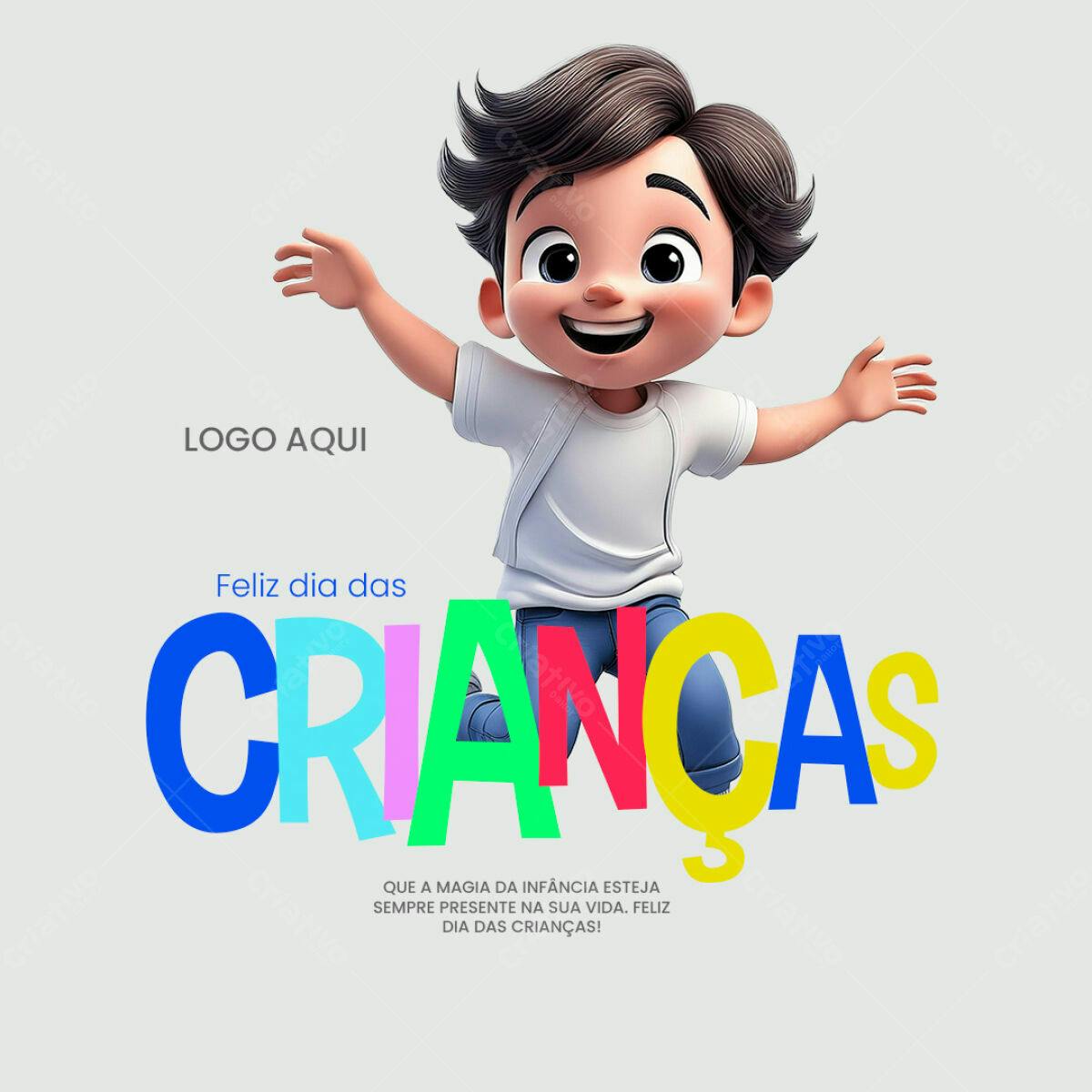Flyer Dia das Crianças PSD Editável