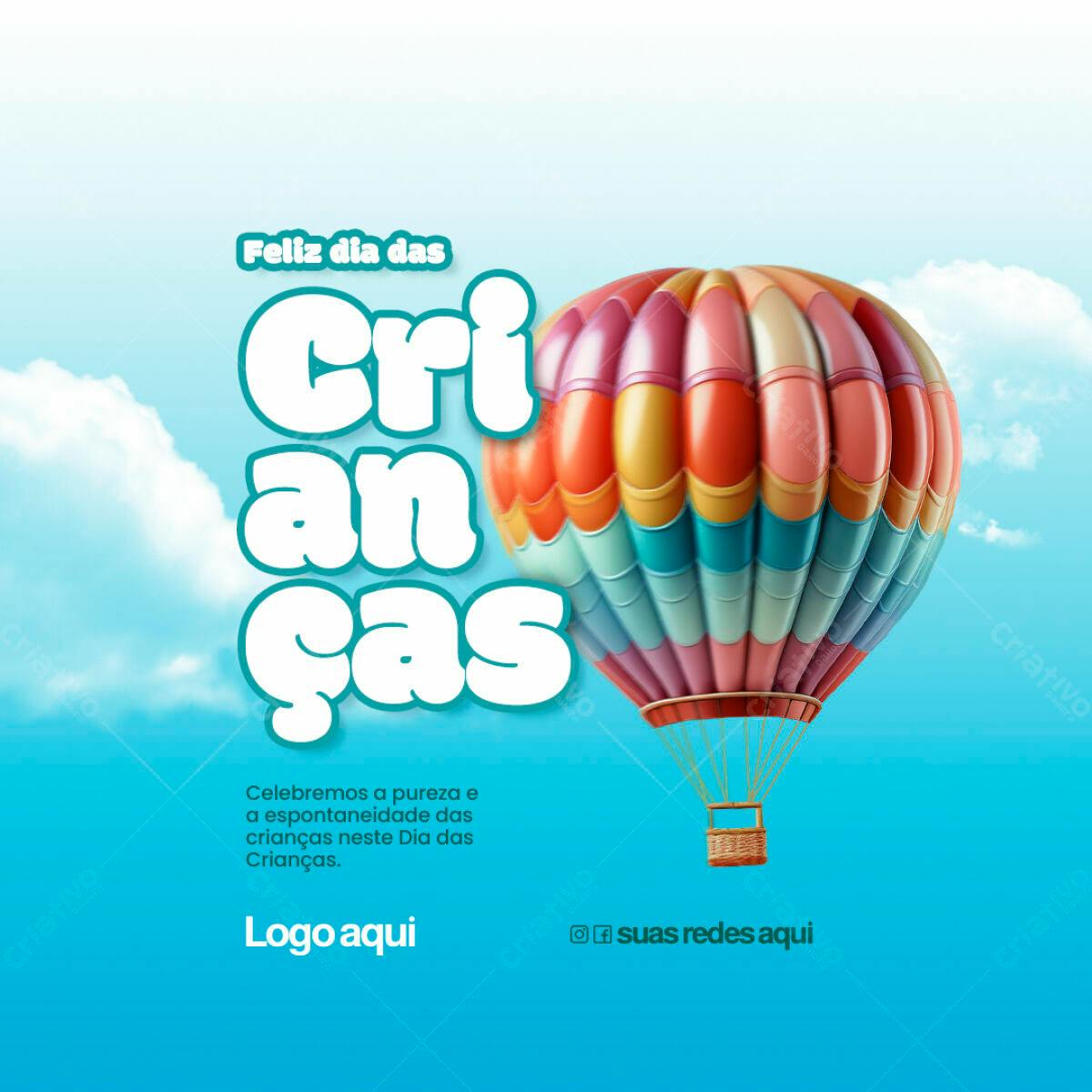 Postagem Dia das Crianças PSD Editável