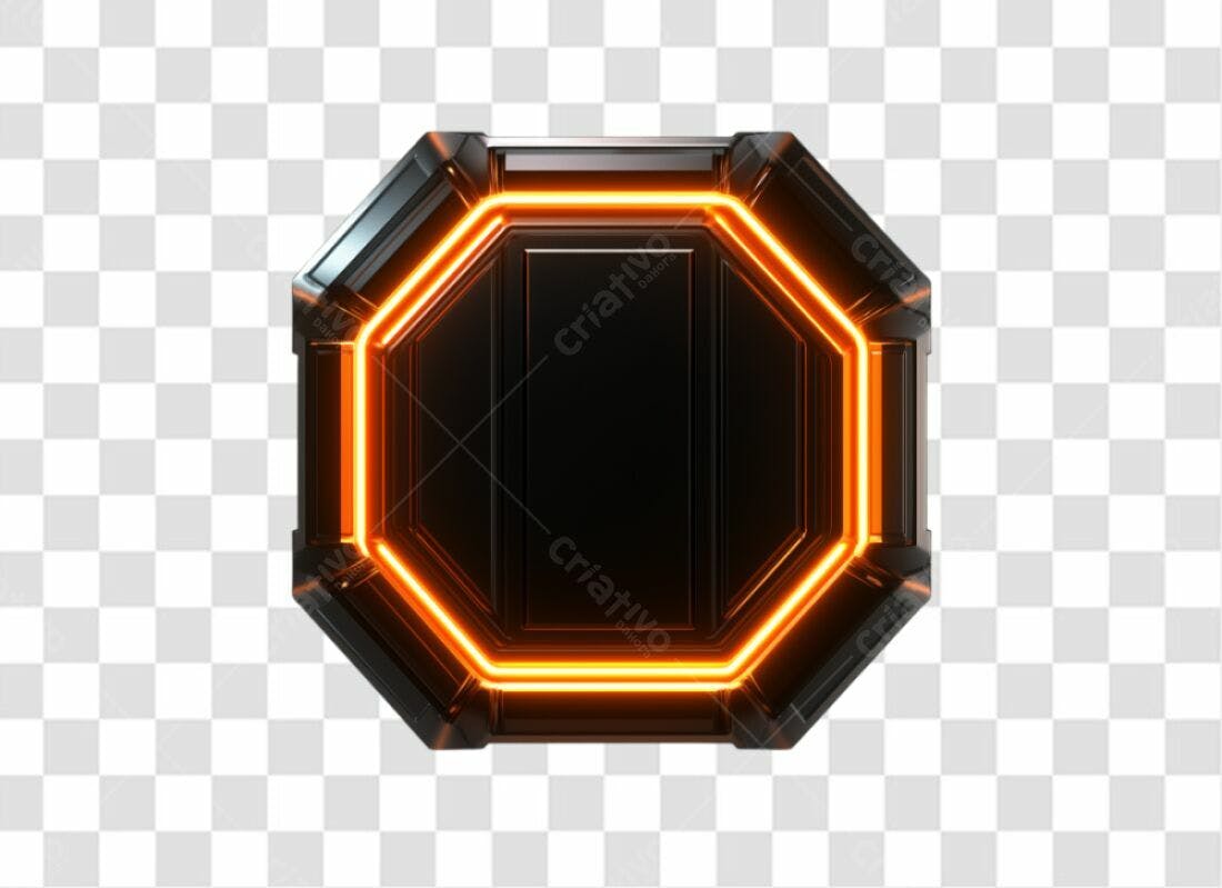 Ícone futurista PNG com fundo transparente