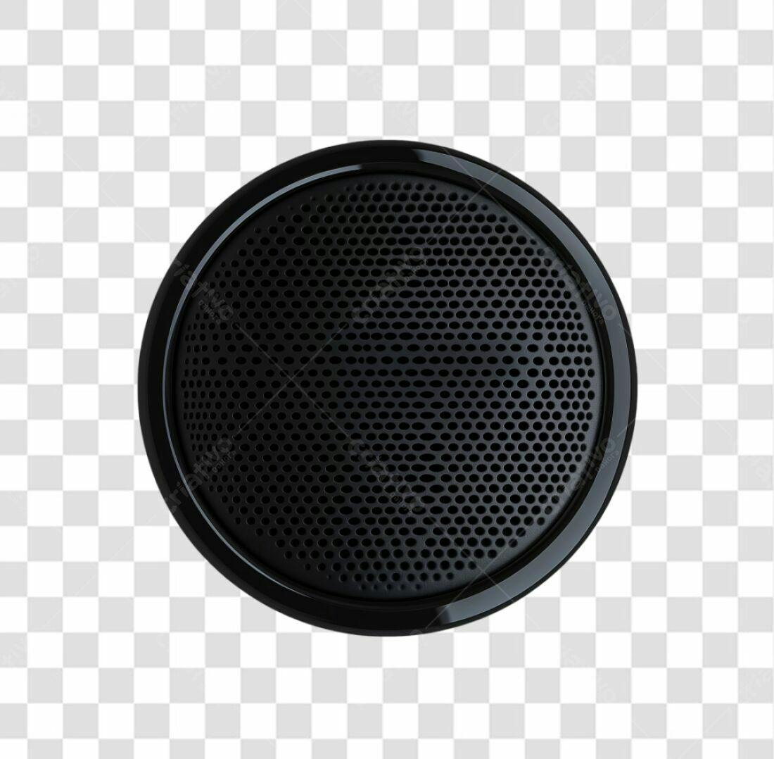 Ícone Alto-falante Preto PNG com fundo transparente
