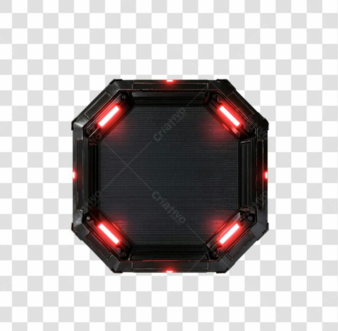 Moldura PNG com fundo transparente para games