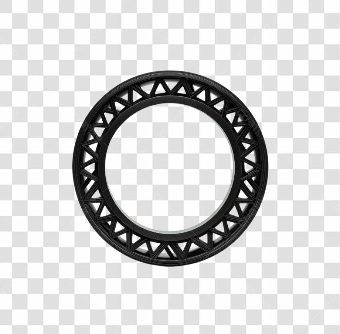 Moldura Circular PNG com fundo transparente
