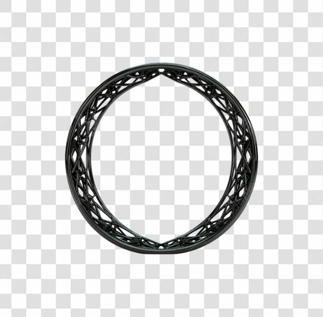 Moldura Circular PNG com fundo transparente