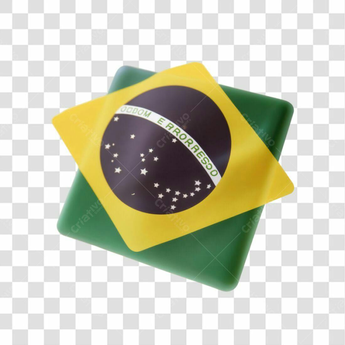 Icone Bandeira Brasil PNG com fundo transparente