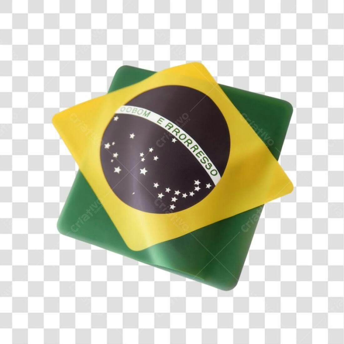 Icone Bandeira Brasil PNG com fundo transparente